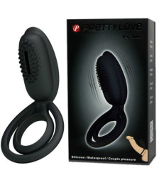 Cockring vibrant en silicone avec stimulateur clitoridien Esther - CC592166